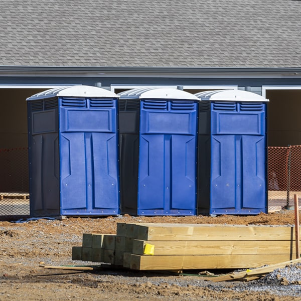 is there a specific order in which to place multiple porta potties in Glasgow West Virginia